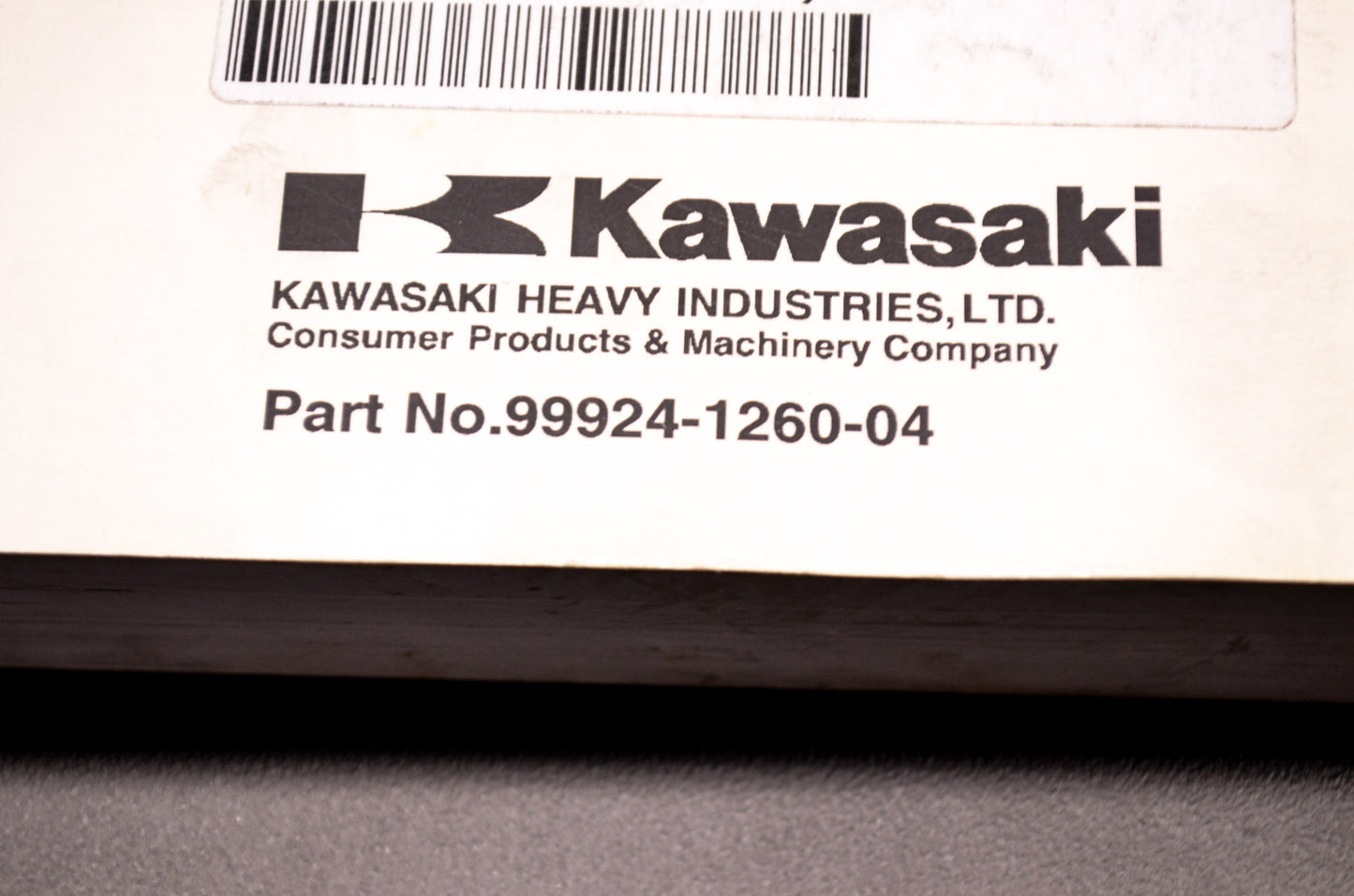 OEM Kawasaki 99924-1260-04 Service Manual VN1500N/T