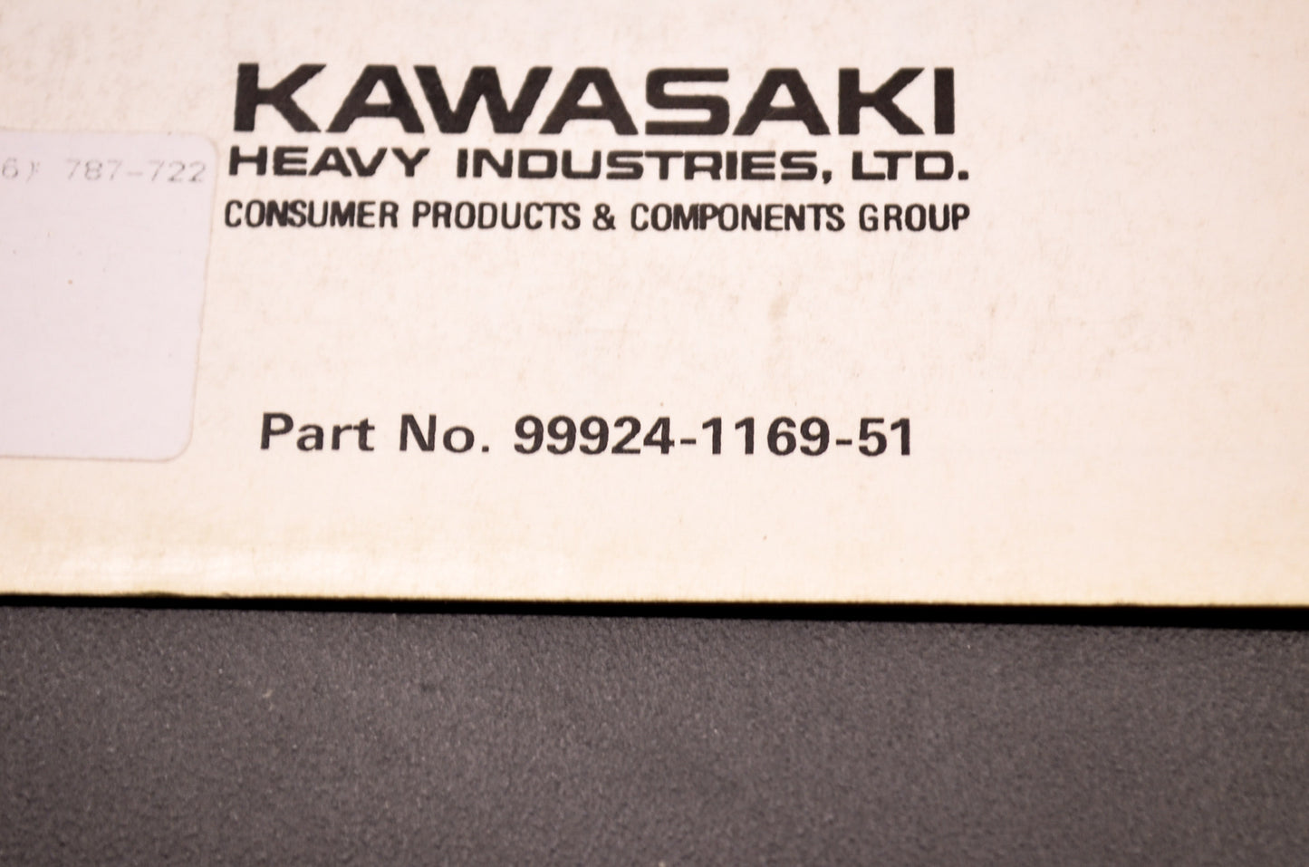 OEM Kawasaki 99924-1169-51 Service Manual Supplement KAF620C