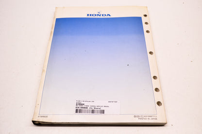 Honda 88 VT800C Shadow Service Manual
