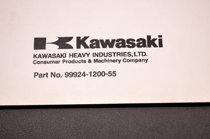 OEM Kawasaki 99924-1200-55 Service Manual Supplement KLX300A NOS