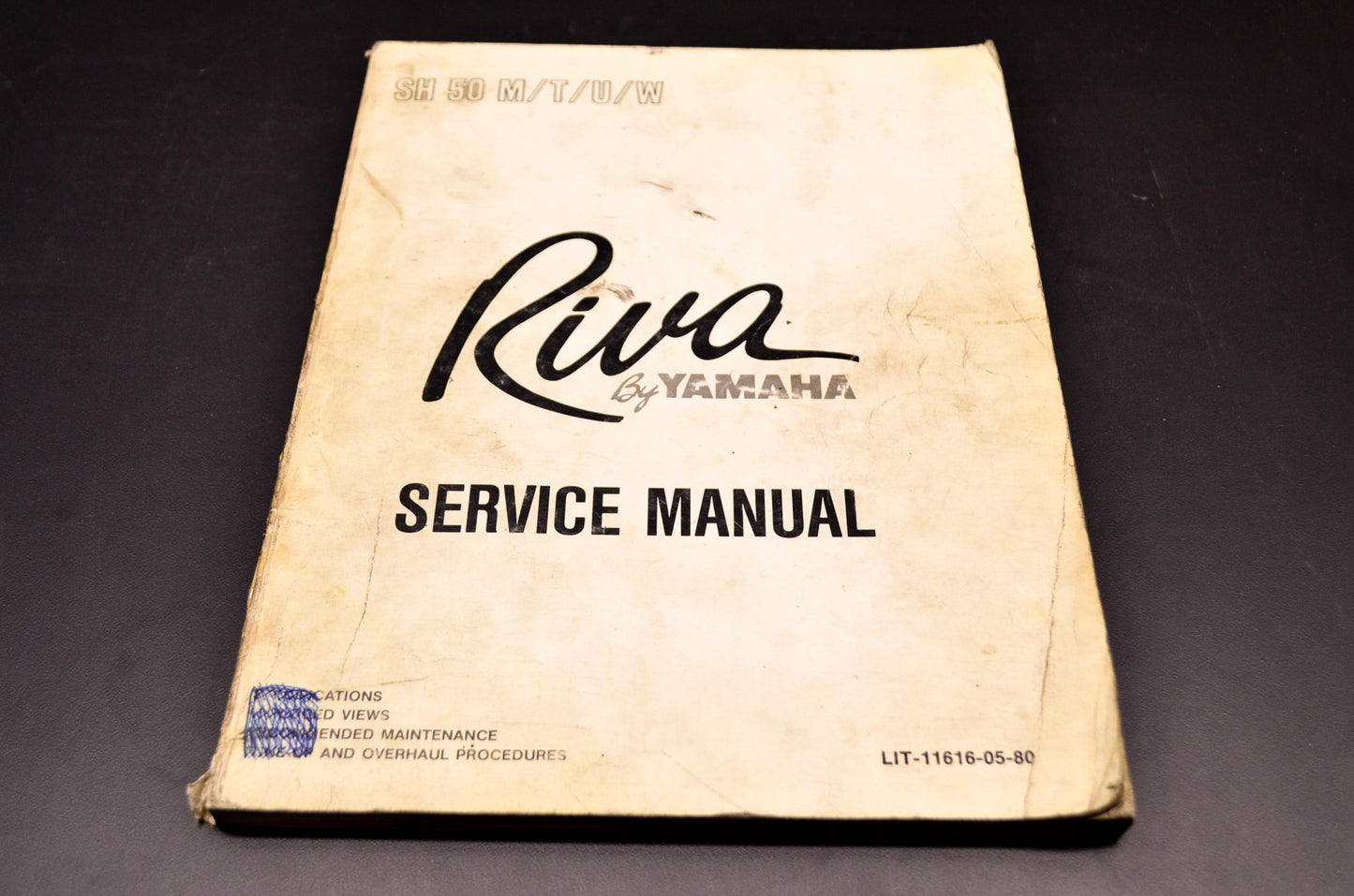 Yamaha Riva SH50T SH50MT Service Manual