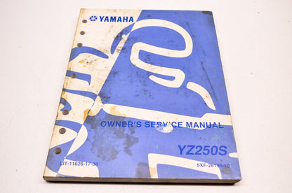 OEM Yamaha LIT-11626-17-38 Owner's Service Manual YZ250S