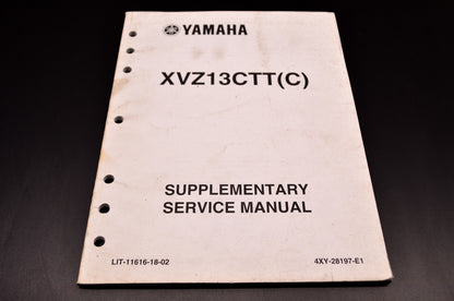 OEM Yamaha LIT-11616-18-02 XVZ13CTT(C) SService Manual Supplement