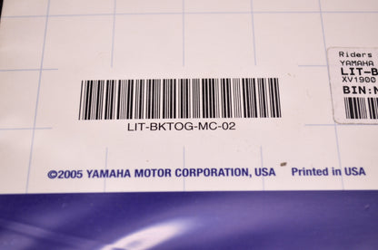 OEM Yamaha LIT-BKTOG-MC-02 XV1900 Technical Orientation Guide Manual NOS
