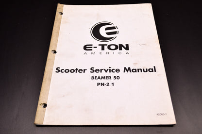 E-Ton PN-2 1 Beamer 50 Scooter Service Manual