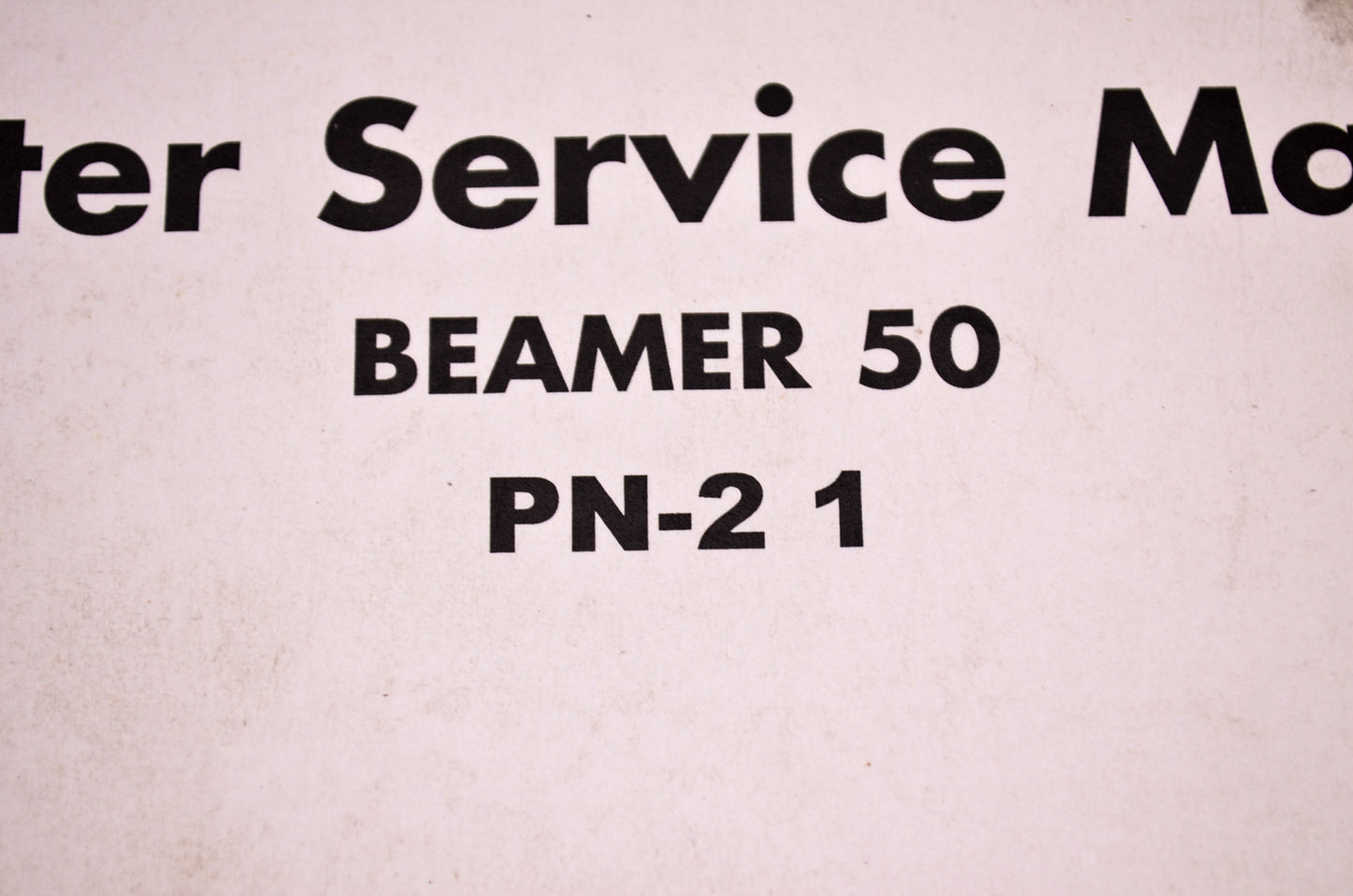 E-Ton PN-2 1 Beamer 50 Scooter Service Manual