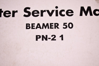 E-Ton PN-2 1 Beamer 50 Scooter Service Manual