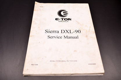 E-Ton Sierra DXL-90 Service Manual