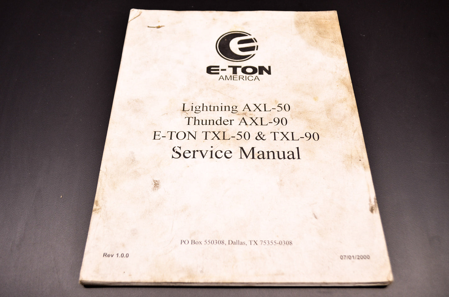 E-Ton AXL-50/90 TXL-50/90 Service Manual