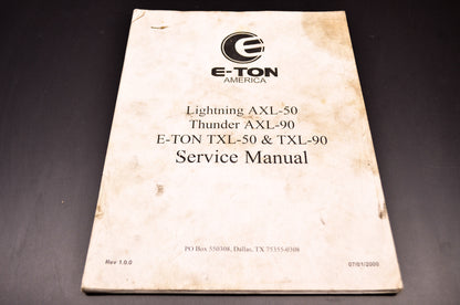 E-Ton AXL-50/90 TXL-50/90 Service Manual