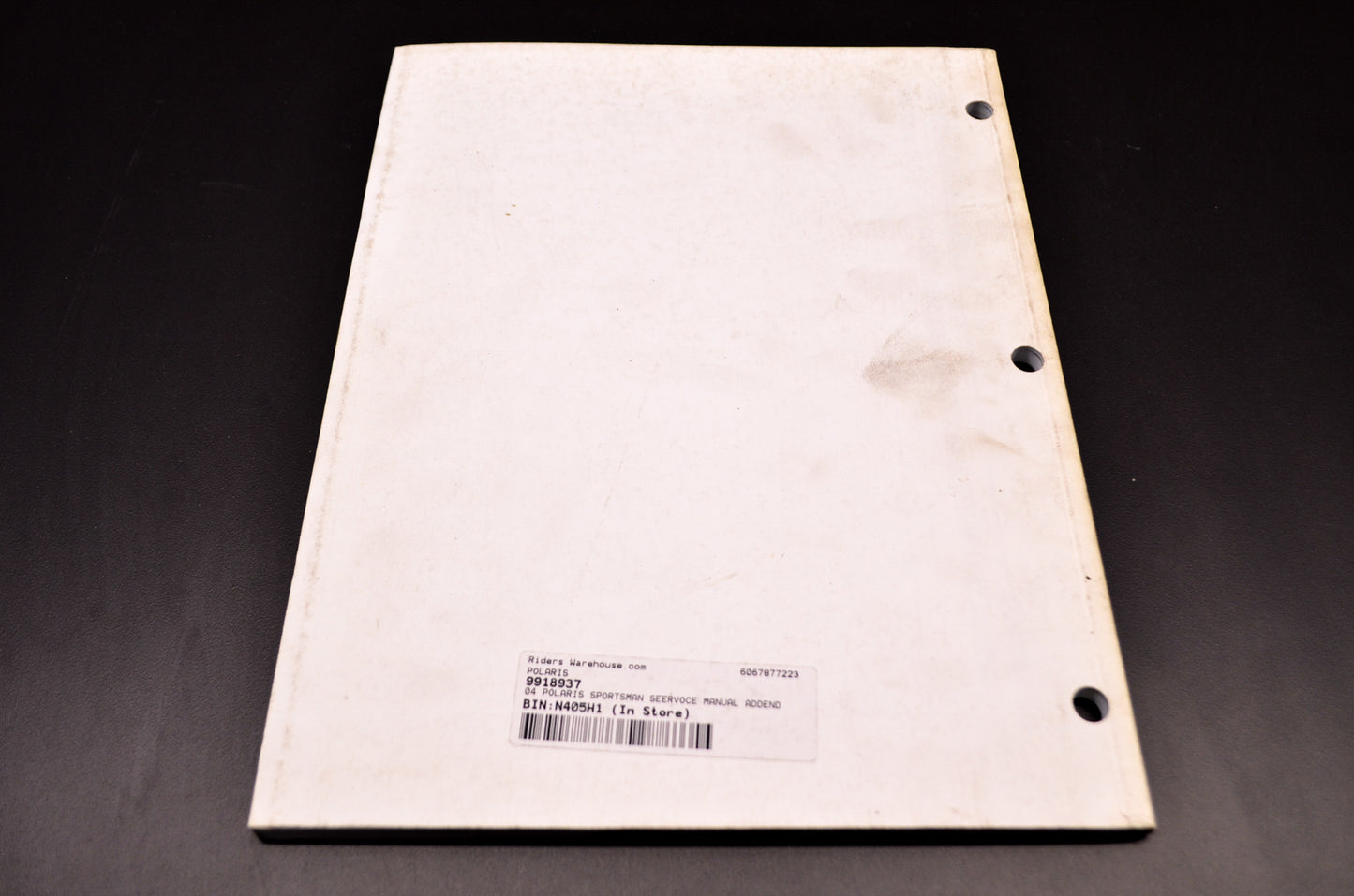 Polaris 2004 Sportsman 400/500/600/700 Service Manual Addendum