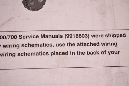 OEM Polaris 9918803 Service Manual 04 Sportsman 600/700