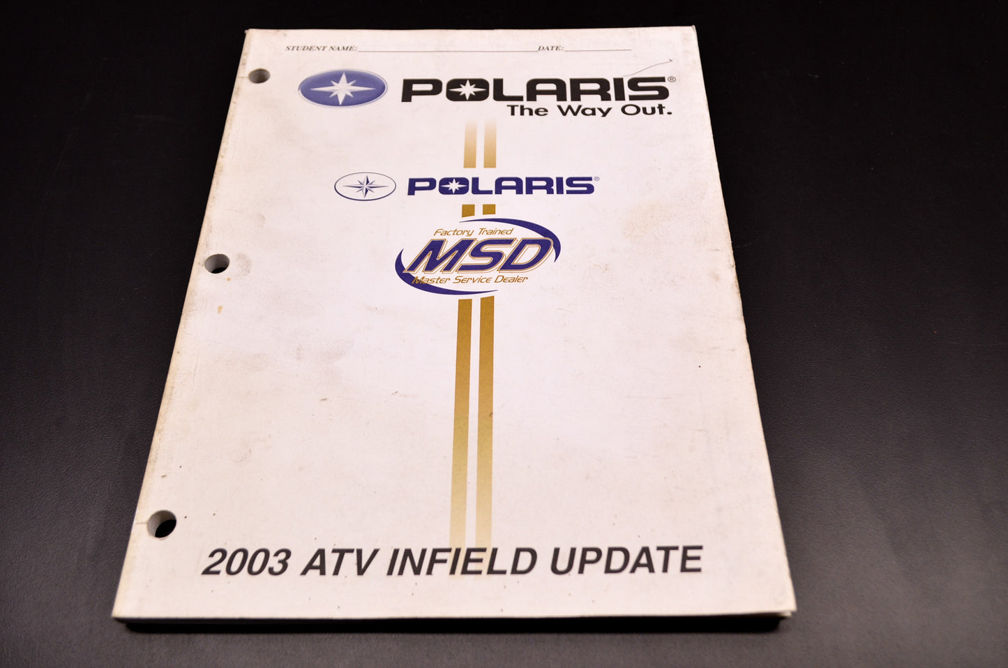 OEM Polaris 2003 ATV Infield Update Manual