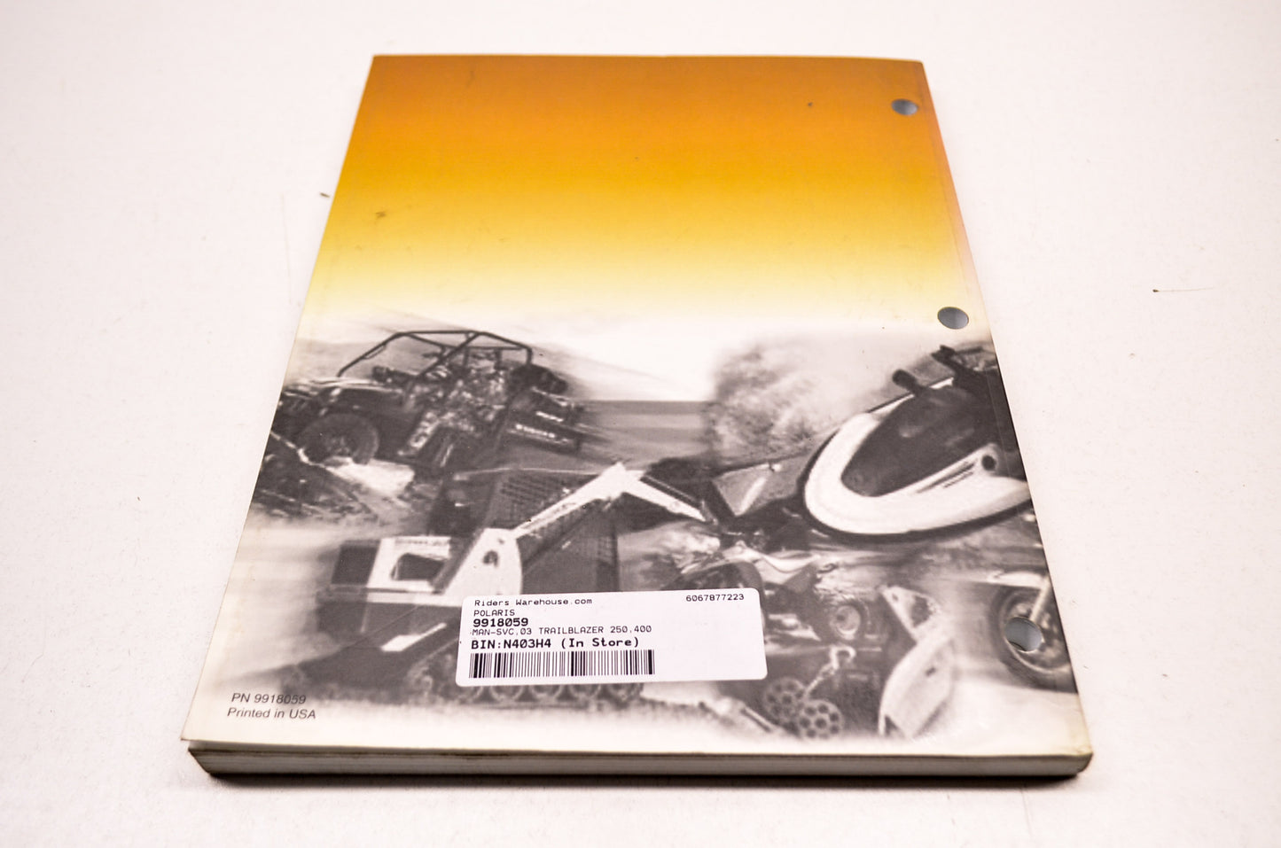OEM Polaris 9918059 Service Manual 03 Trailblazer 250,400 NOS