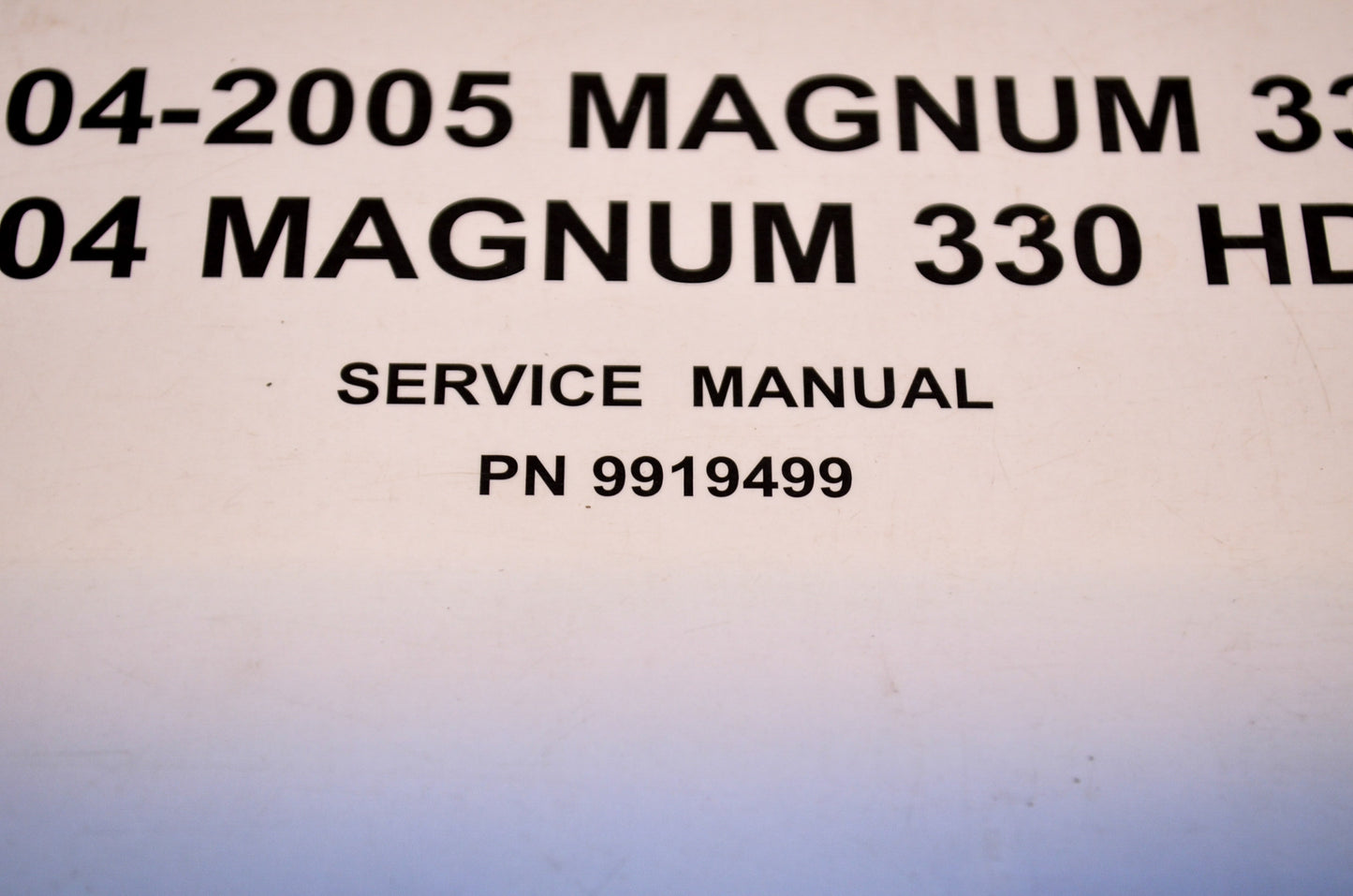 OEM Polaris 9919499 Service Manual 06 Magnum 330 4X4
