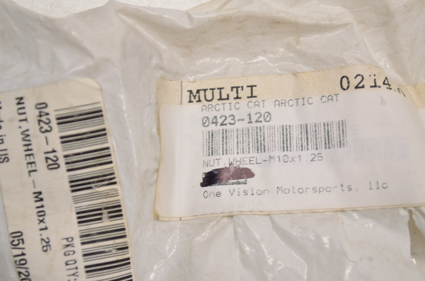 OEM Arctic Cat 0423-120 Wheel Mounting Nut Qty 2 NOS