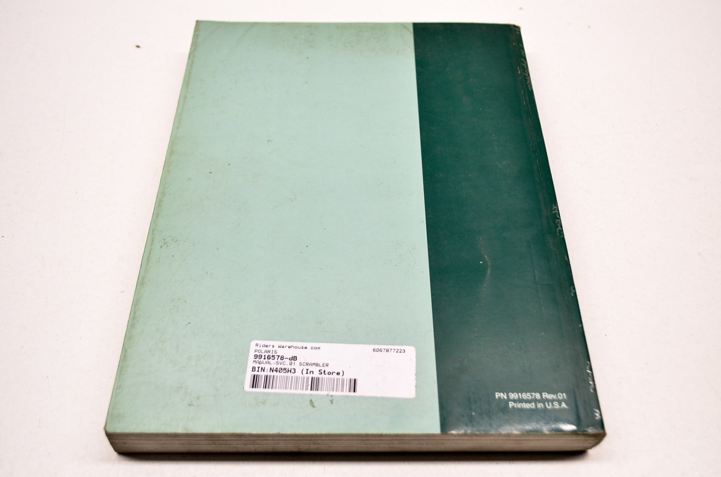 OEM Polaris 9916578 Service Manual 01 Scrambler