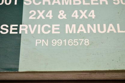 OEM Polaris 9916578 Service Manual 01 Scrambler