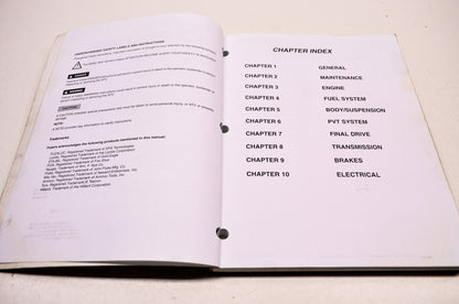 Polaris Sportsman 600 700 Service Manual