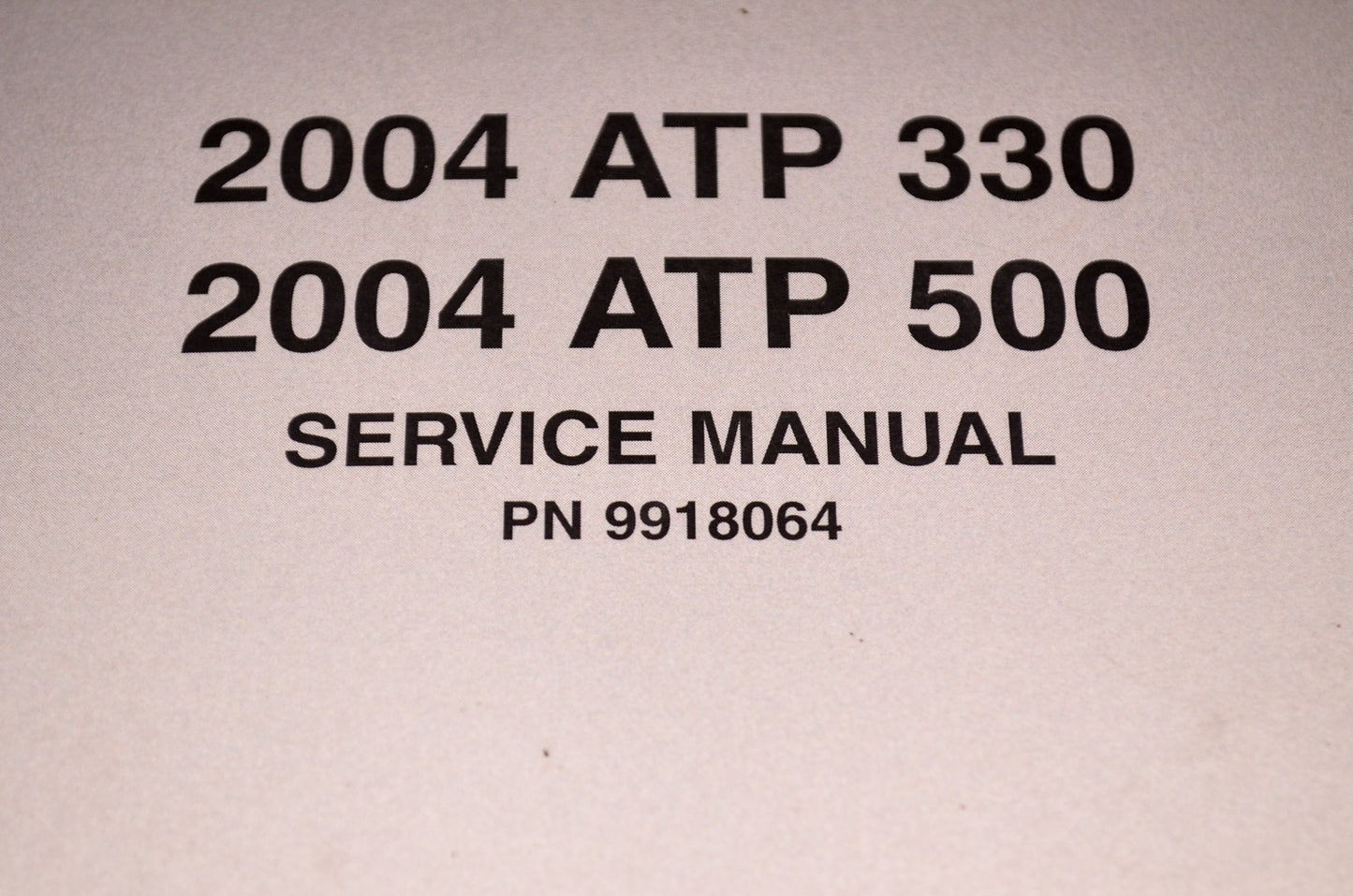 OEM Polaris 9918064 Service Manual 04-05 ATP 330/500