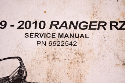OEM Polaris 9922542 Service Manual 2009-2010 RZR,RZR S,RZR