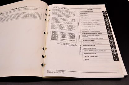 Honda XL600V Transalp Service Manual
