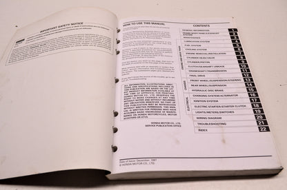 Honda VT1100C3 Shadow Aero Service Manual