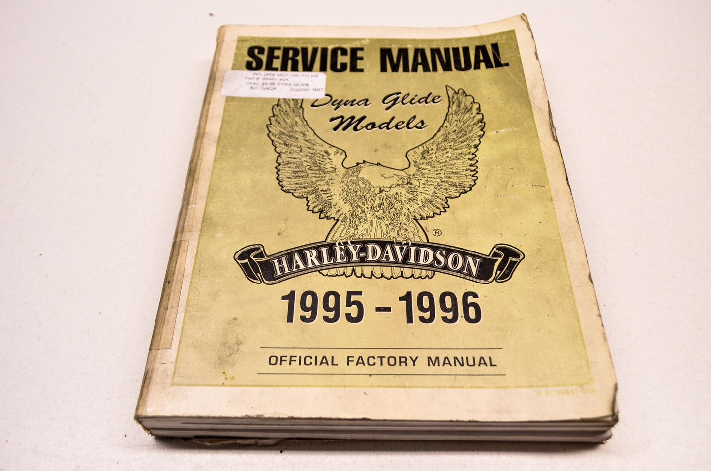 Harley Davidson 95-96 Dyna Glide Model Service Manual