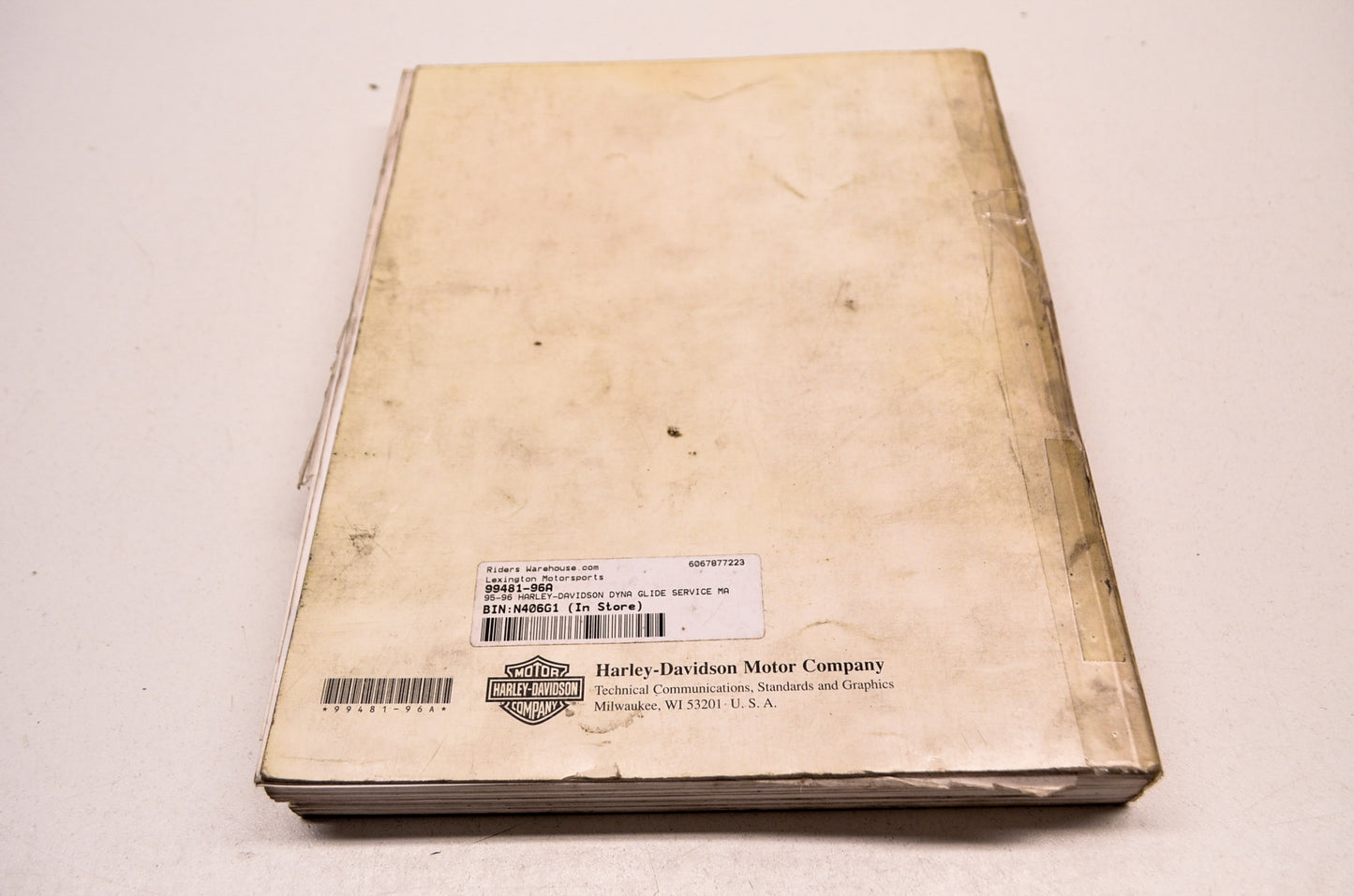 Harley Davidson 95-96 Dyna Glide Model Service Manual