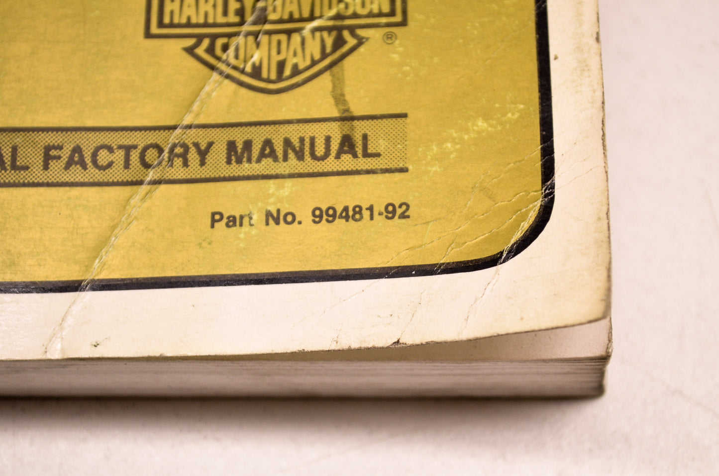 Harley Davidson 91-92 Dyna Glide Service Manual