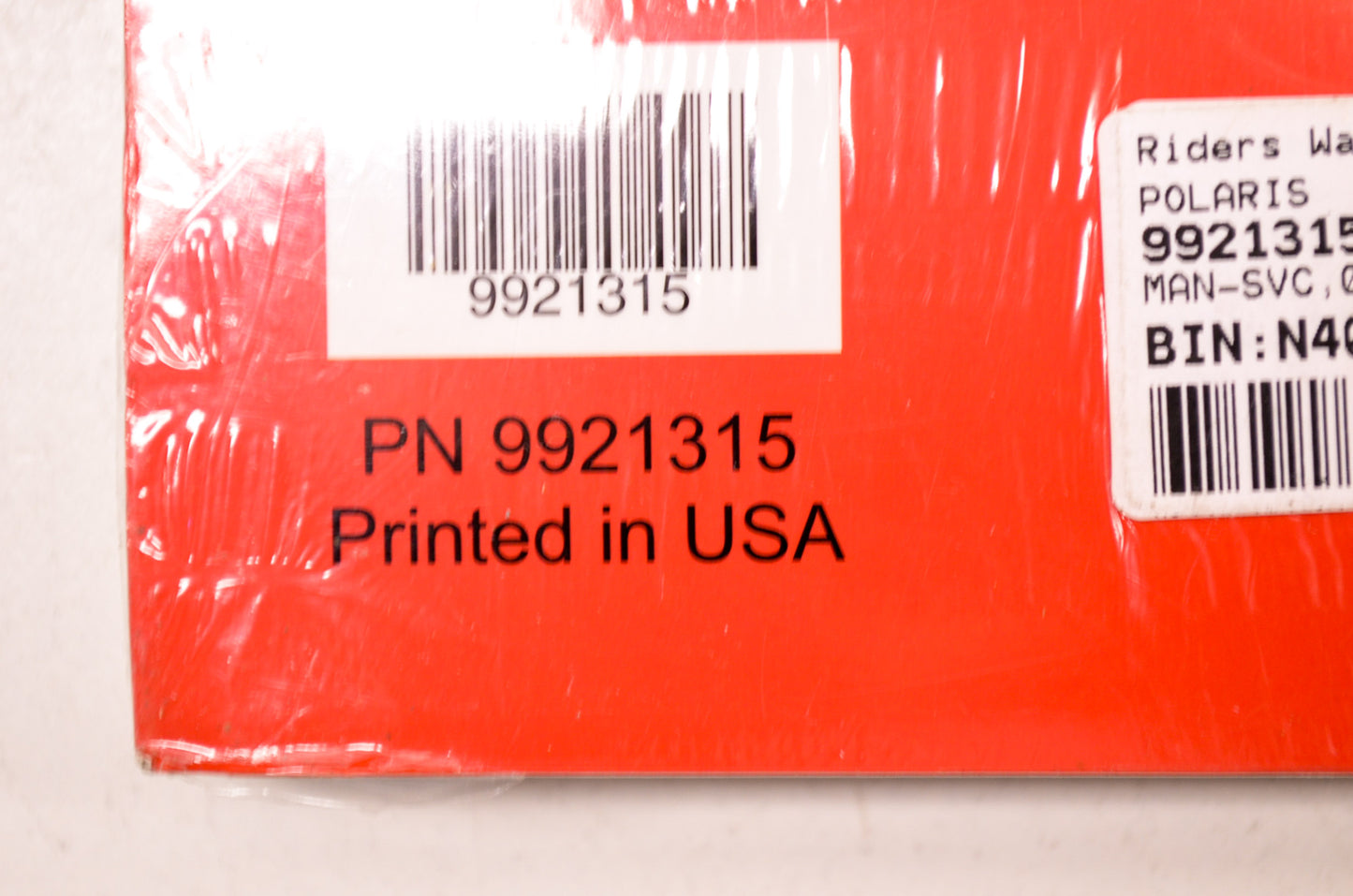 OEM Polaris 9921315 Service Manual 08 Sportsmn/X2 500 EFI NOS