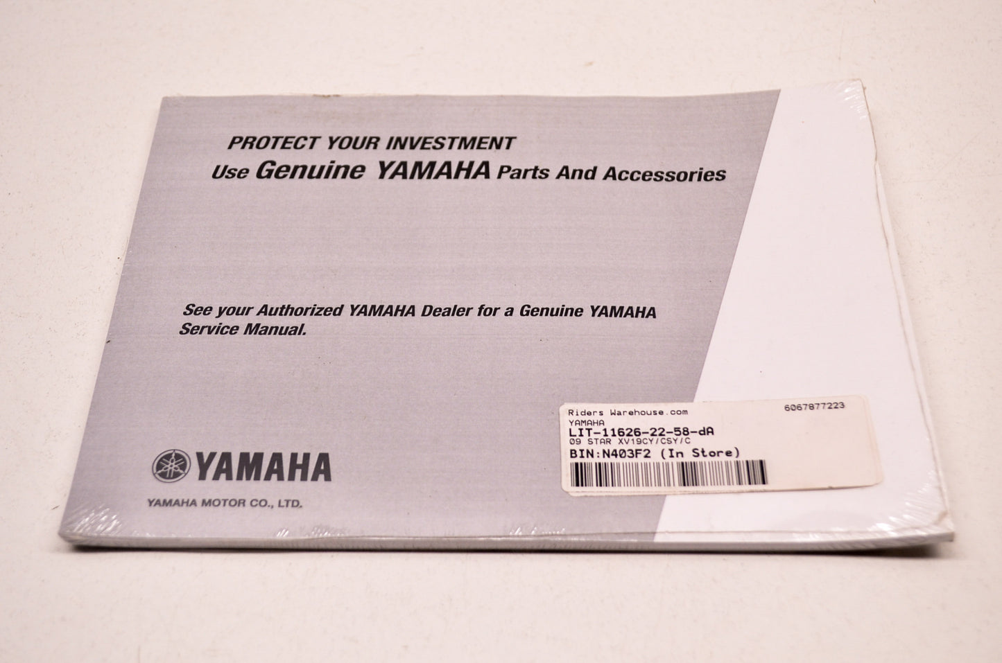 OEM Yamaha LIT-11626-22-58 Owner's Manual 09 STAR XV19CY/CSY/C NOS