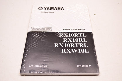 OEM Yamaha LIT-12628-02-49 RX10RTL RX10RL RX10RTRL RXW10L Owner's Manual NOS