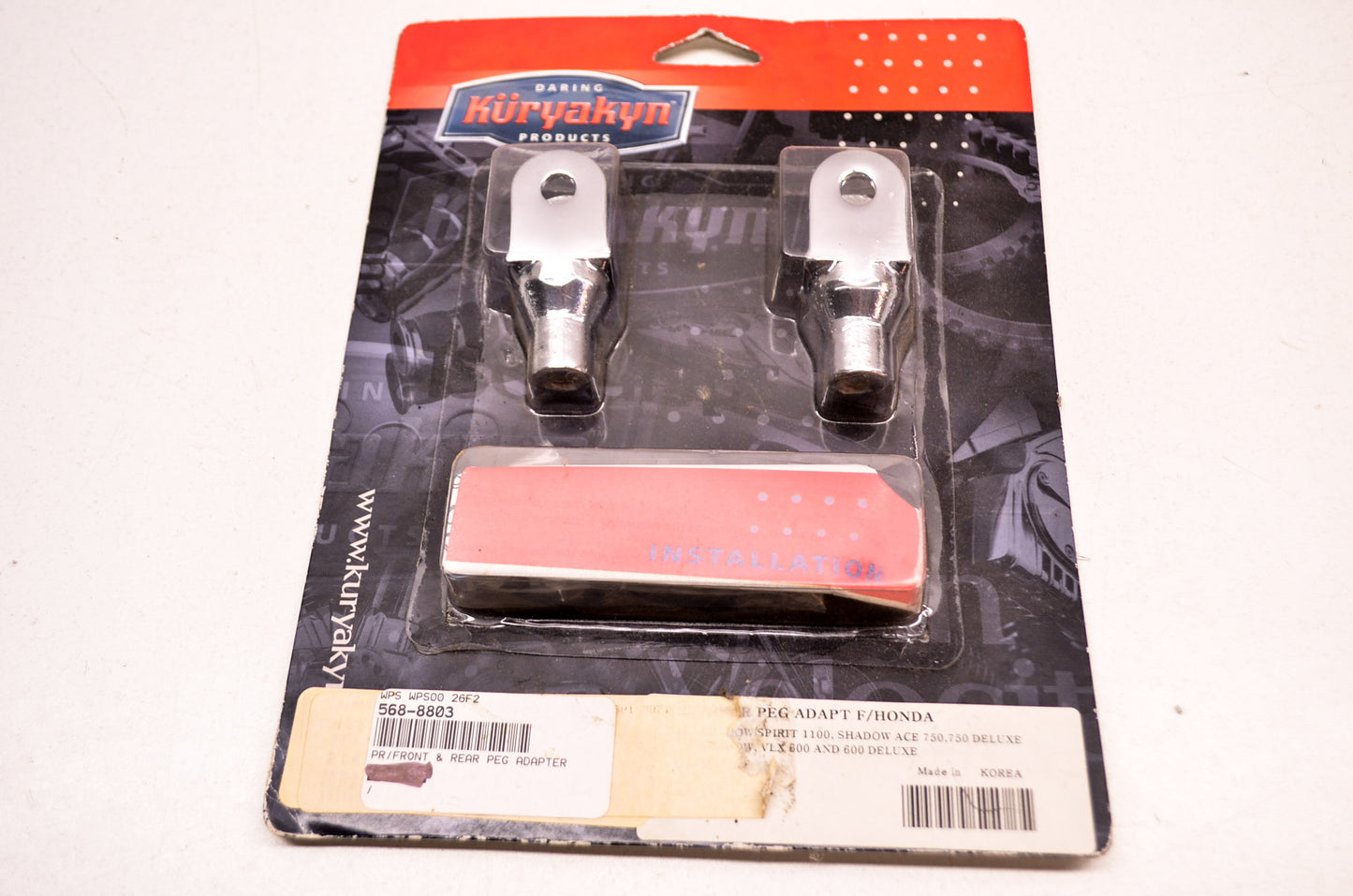 New Kuryakyn Footpeg Adapter Kit Honda NOS