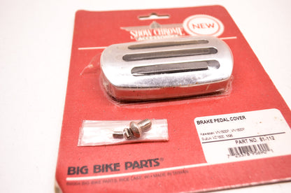 New Show Chrome Brake Pedal Cover Kit NOS