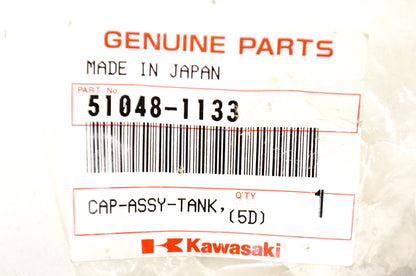 OEM Kawasaki 51048-1133 Fuel Tank Cap Assembly NOS