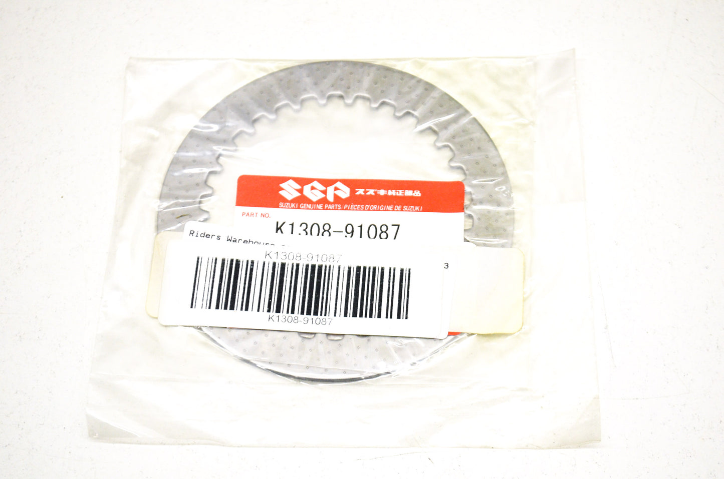 OEM Suzuki K1308-91087 Clutch Plate NOS