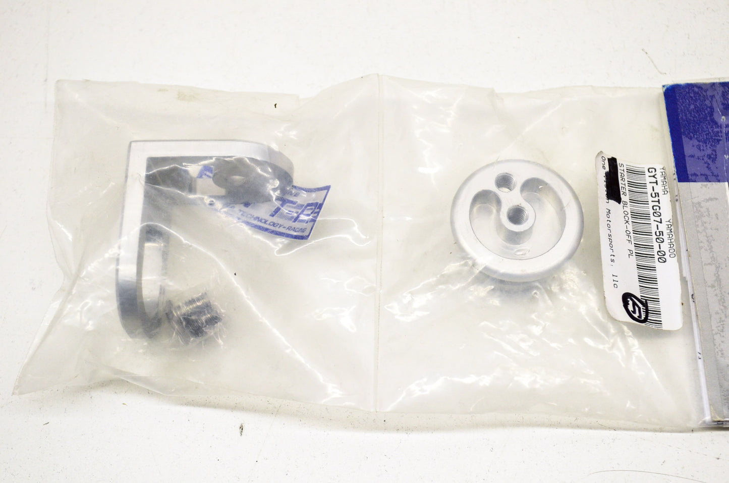 Starter Block Off Plug NOS