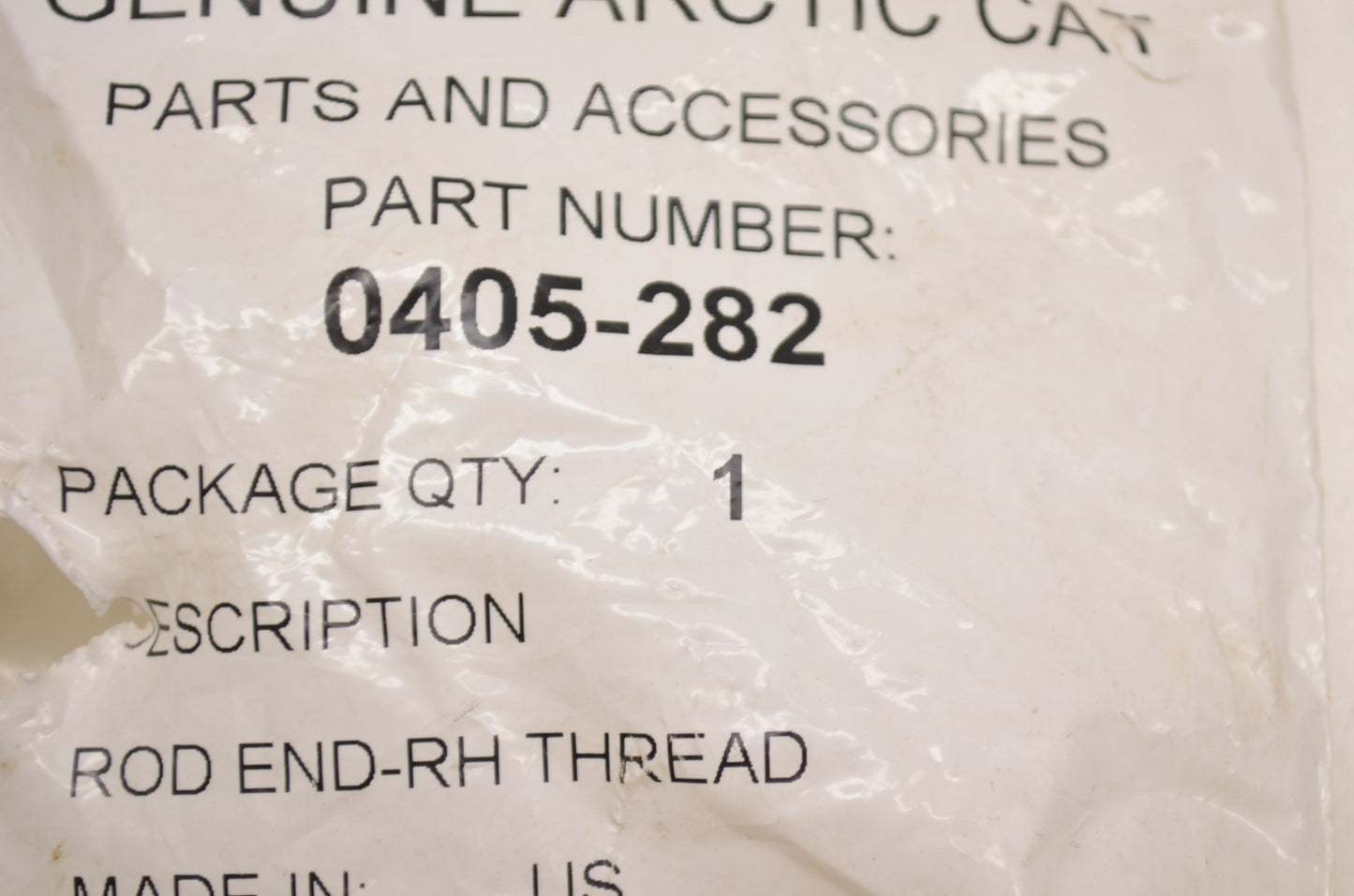 OEM Arctic Cat 0405-282 Right Hand Threaded Rod End NOS
