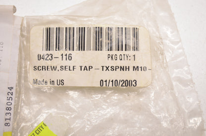 OEM Arctic Cat 0423-116 TSPNH M10X1.5X37 Self Tap Screw NOS