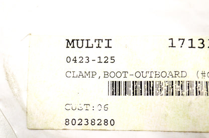 OEM Arctic Cat 0423-125 Outboard Boot Clamp NOS
