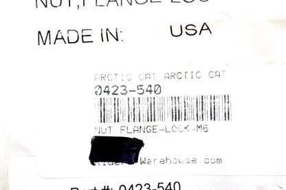 OEM Arctic Cat 0423-540 Lock Nut NOS