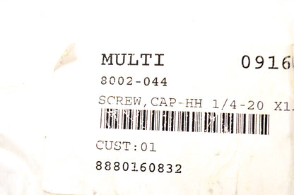 OEM Arctic Cat 8002-044 Hex Head Cap Screw 1/4-20 X1.25 Qty 2 NOS