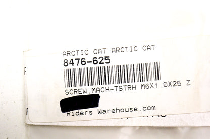 OEM Arctic Cat 8476-625 TSTRH M6X1.0X25 Z&Y Machine Screw NOS
