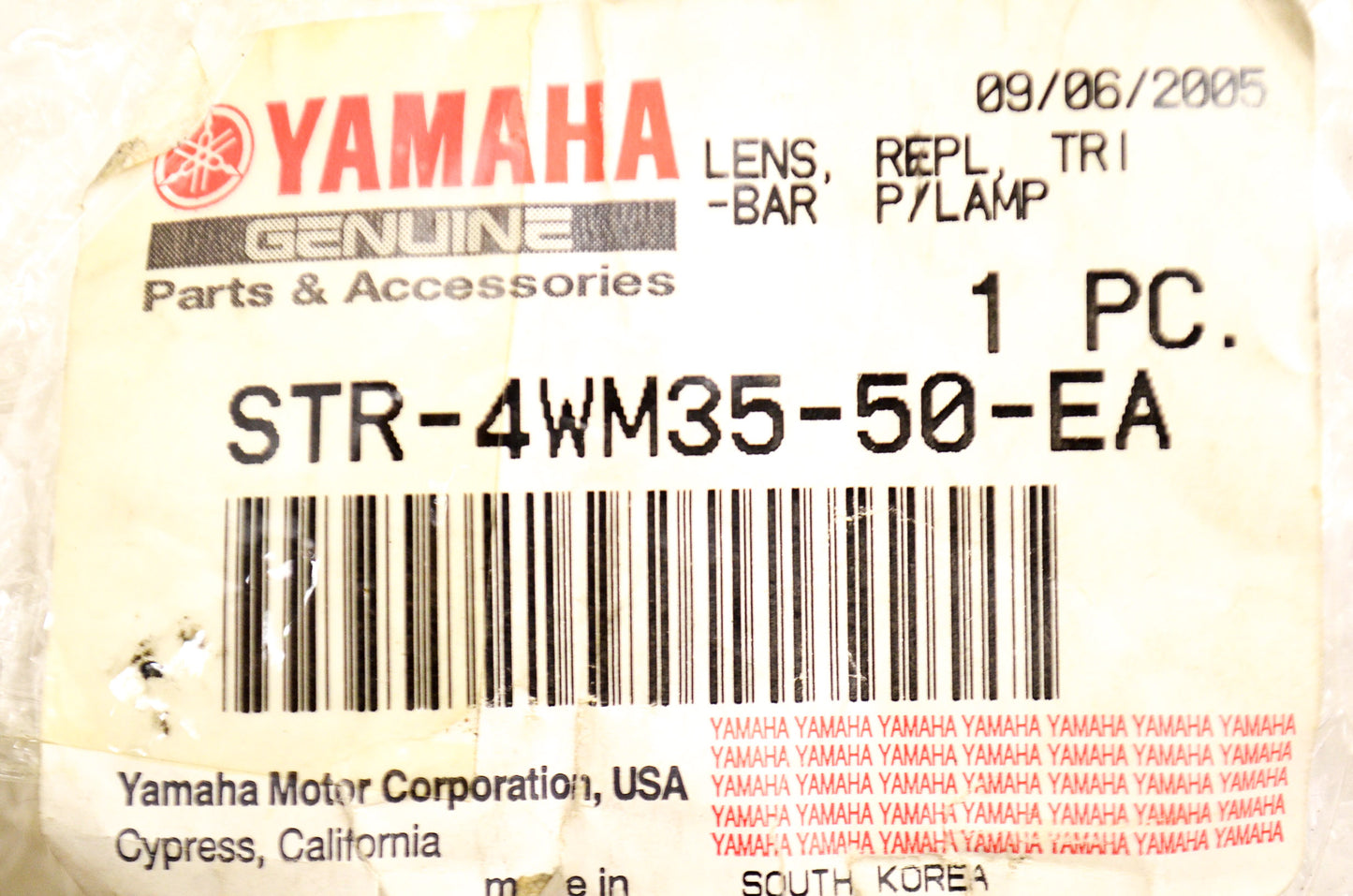 Tri-Bar Passing Lamp Lens NOS