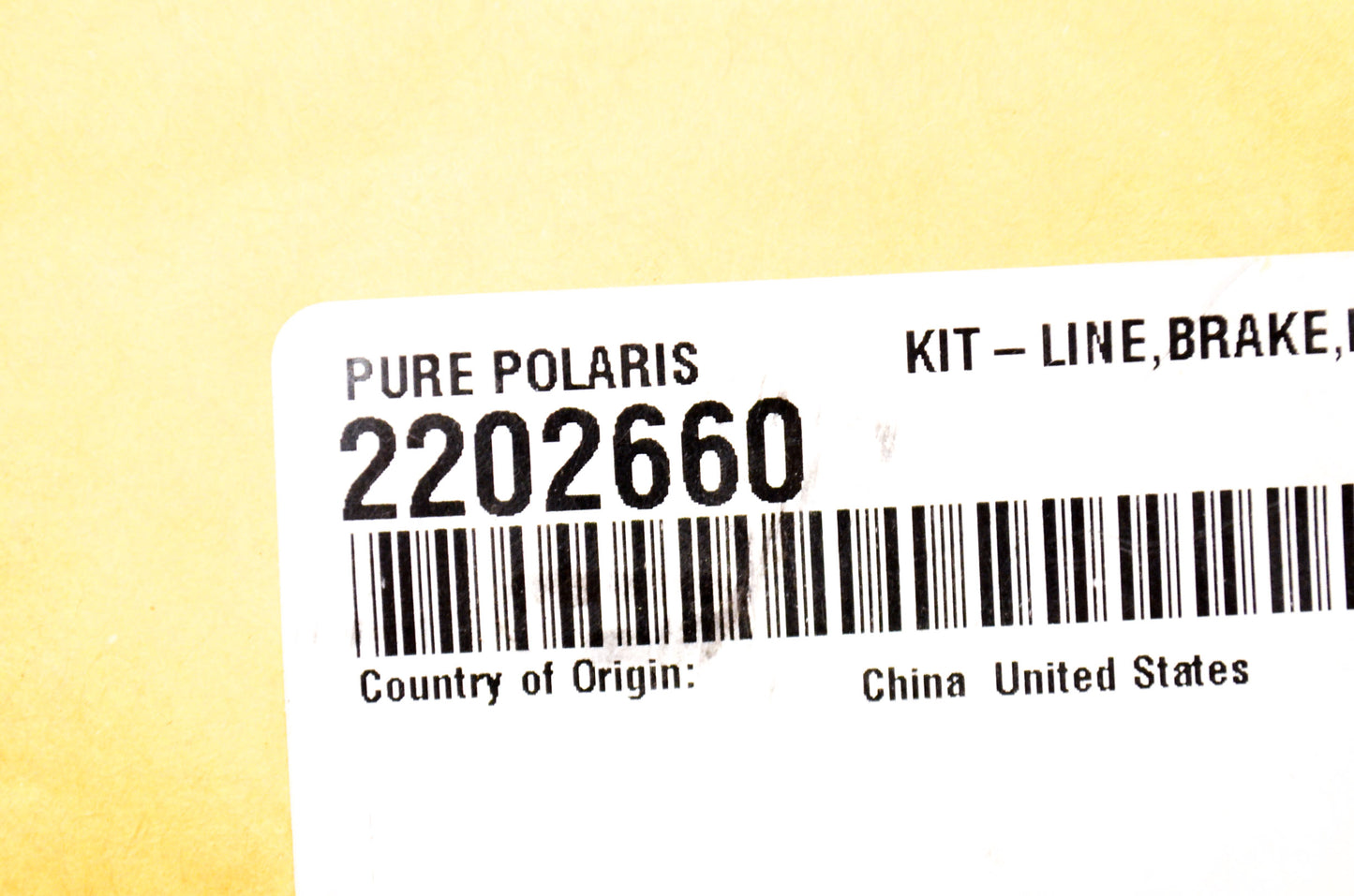 New OEM Polaris Brake Line Kit NOS