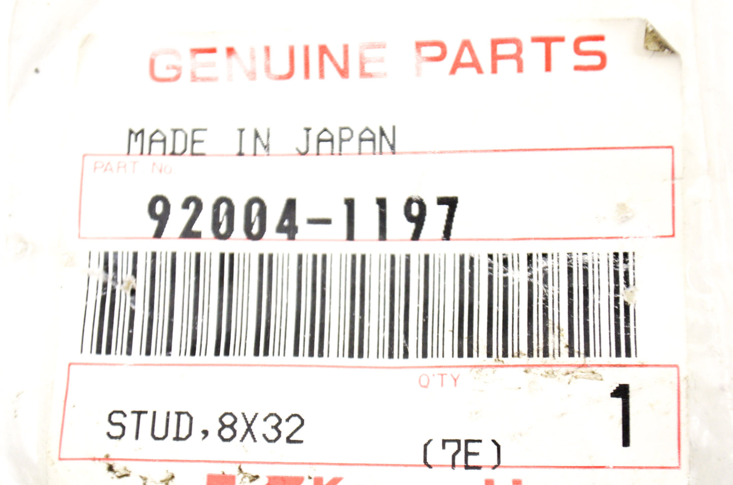 OEM Kawasaki 92004-1197 Stud 8X32 NOS