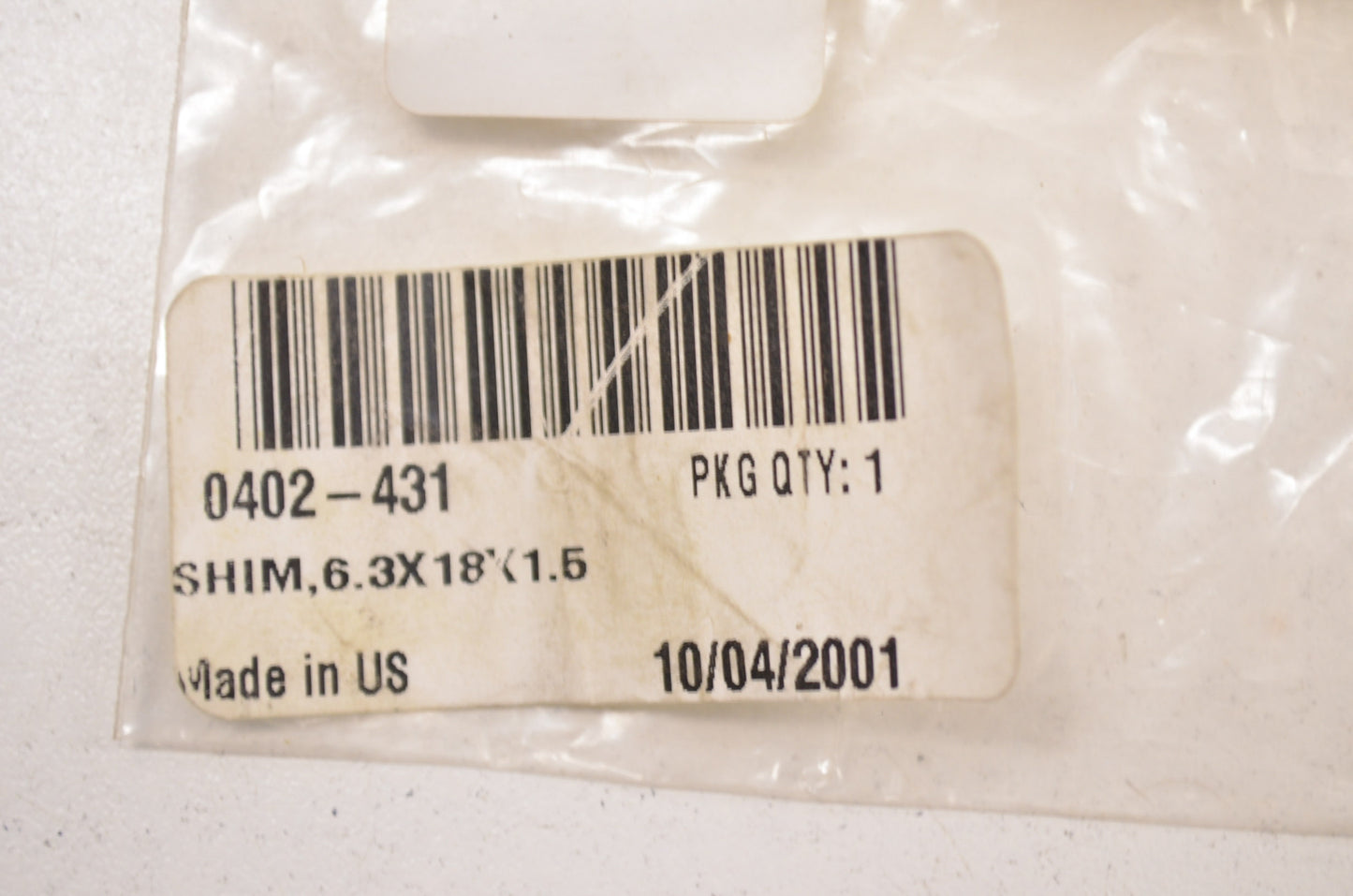 OEM Arctic Cat 0402-431 Shim 6.3X18X1.5 NOS
