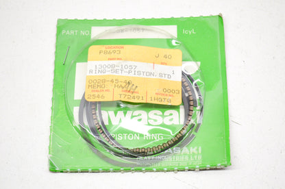OEM Kawasaki 13008-1057 Piston Ring Set STD NOS
