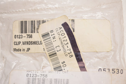 OEM Arctic Cat 0123-758 Windshield Clip Qty 2 NOS